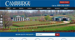 Desktop Screenshot of cambridgeinsurance.net